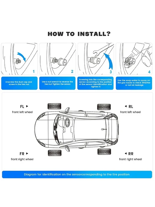 kebedemm Внешний Датчик TPMS Для Android (USB) Для Системы Контроля Д, вариант, фото 6