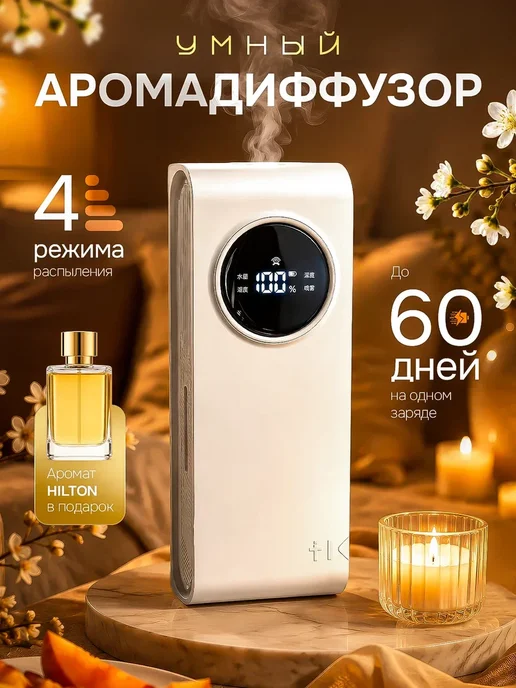 Умный автоматический ароматизатор для дома аромадиффузор, белый
