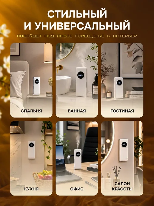 Умный автоматический ароматизатор для дома аромадиффузор, белый, фото 7