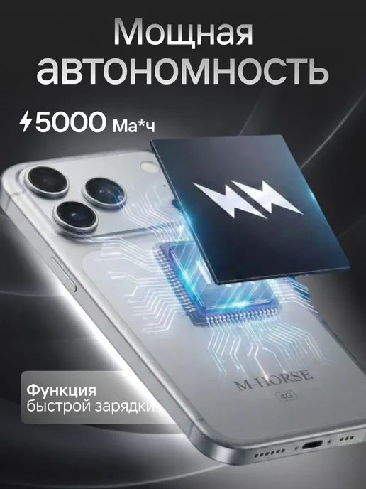 Смартфон M-HORSE 17 Pro Max 12/128 ГБ, серый, фото 5
