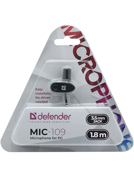 Микрофон Defender MIC-109, черный, фото 2
