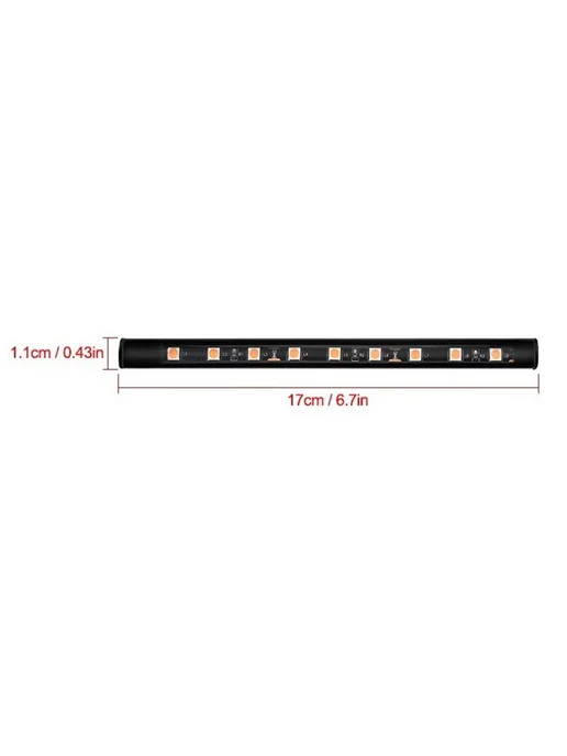 2 шт Подсветка салона автомобиля USB светодиодная лента для салона машины, вариант, фото 4