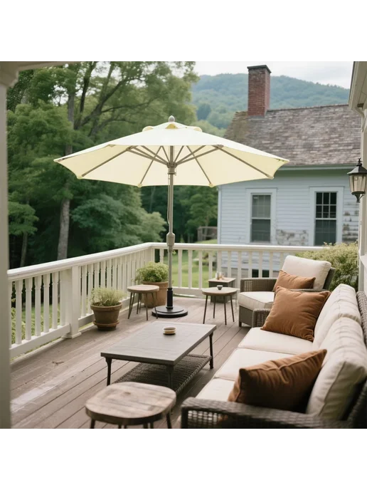 Нет бренда Водонепроницаемый Сменный Тент Для Садового Зонта (на 6 8 Сп, зеленый, фото 6