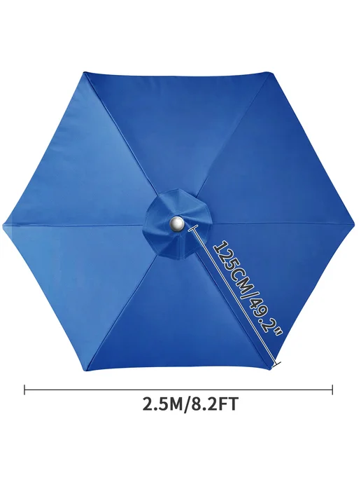 Нет бренда Зеленый тент для зонта 2.3м (6 спиц), синий