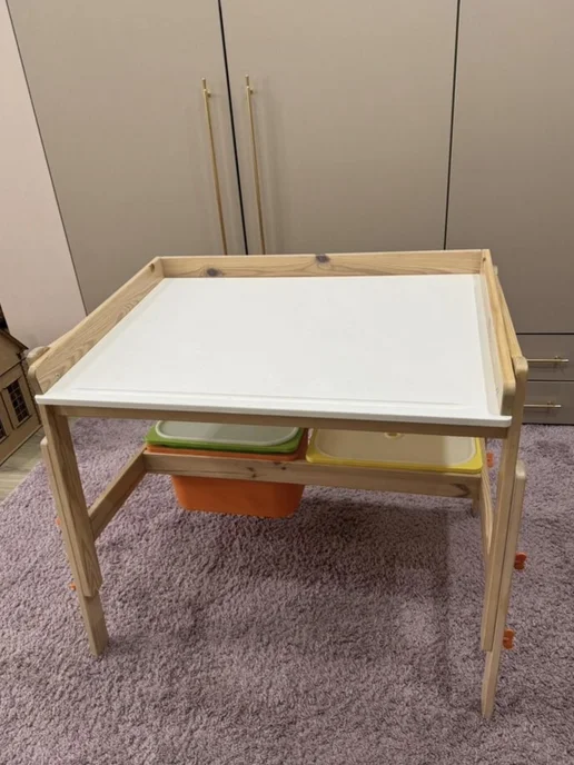 IKEA Парта школьная Икея растущая с ящиками, белый, фото 5