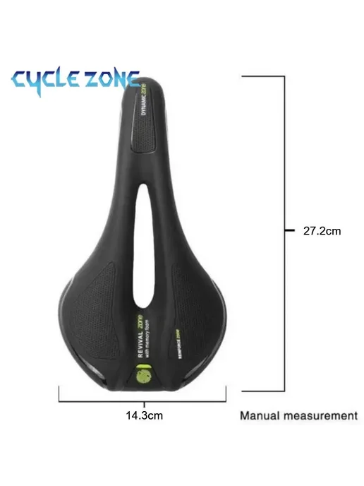 Седло Cycle Zone для горных велосипедов Black yellow, черный, фото 3