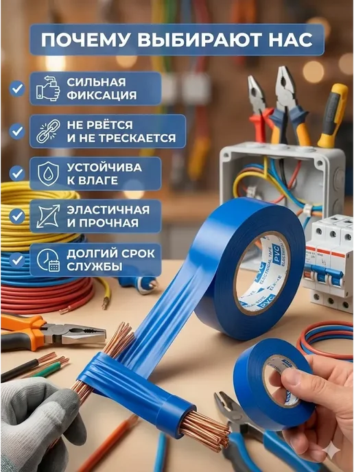 АТ23 Изолента пвх, синий, фото 5