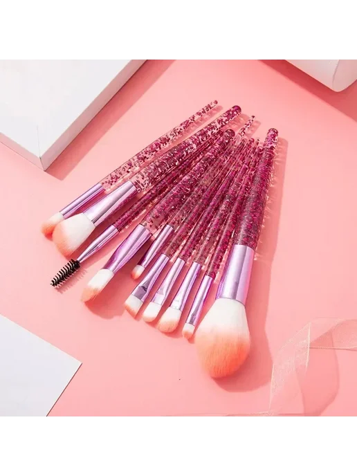 Нет бренда Набор кистей для макияжа из шерстяного ворса 10 шт. 7pcs, 10 шт, 7 шт, фото 4