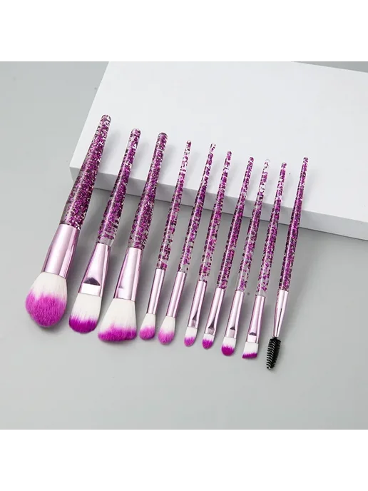 Нет бренда Набор кистей для макияжа из шерстяного ворса 10 шт. 7pcs, 10 шт, 7 шт, фото 6