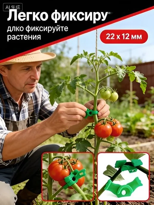 Подвязка для растений x 2.14 см 50 шт, 50 шт, фото 6