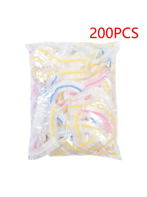 Одноразовые пластиковые крышки для продуктов White-300pcs, Multicolor-200p