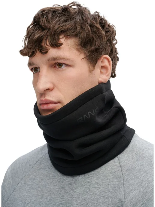 RANK Шарф-снуд Core BLK Snood, черный, фото 2