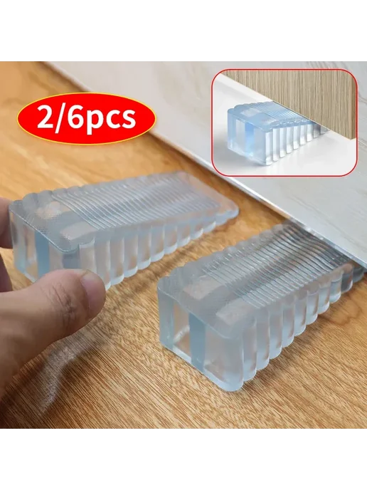 Нет бренда Прозрачные дверные ограничители 2 6 шт. 6pcs, 6 шт, 6 шт, фото 2