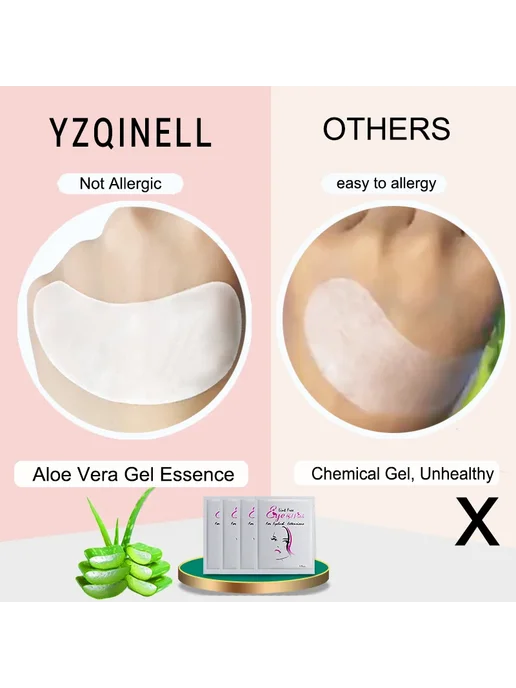 YZQINELL Подкладки под ресницы для наращивания 100 шт 100 P, 100 шт, фото 4