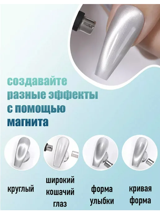 LIMEGIRL Гель лаков для ногтей кошачий глаз 12D с магнит, серый, фото 3
