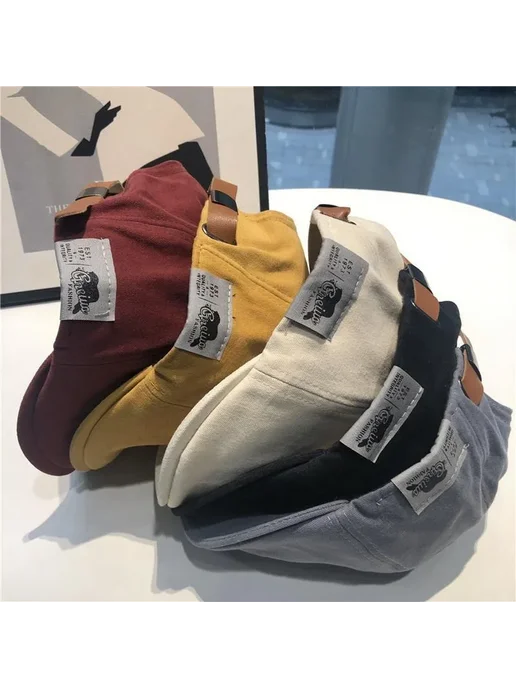 GORMEYPSA хлопковые береты зимние Бежевый, Beige, бежевый, фото 3