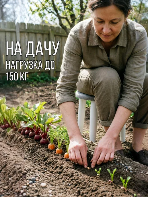 МояМебель Табуретка деревянная низкая стульчик детский в прихожую, коричневый, фото 7