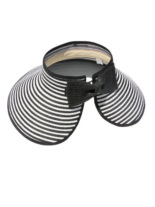 COKK Женская Летняя Складная Дышащая Шляпа От Солнца С Широкими П, бежевый, фото 2