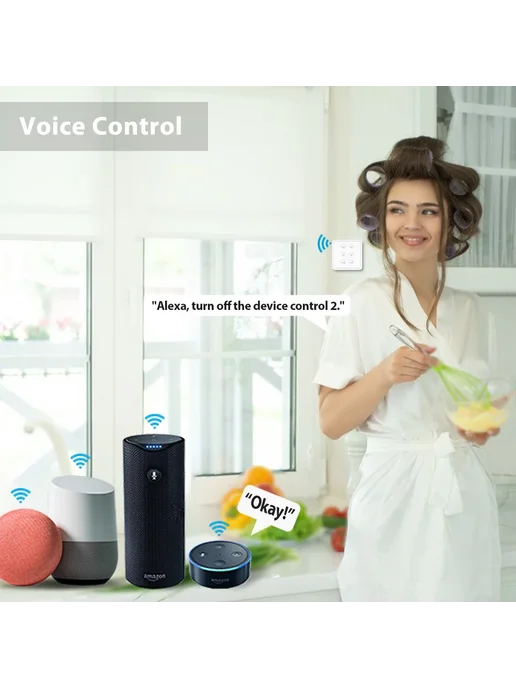 LoraTap Tuya Smart Life EU Wi-Fi Выключатель для жалюзи, вариант, фото 2