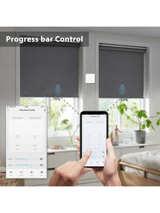 LoraTap Tuya Smart Life EU Wi-Fi Выключатель для жалюзи, вариант, фото 4