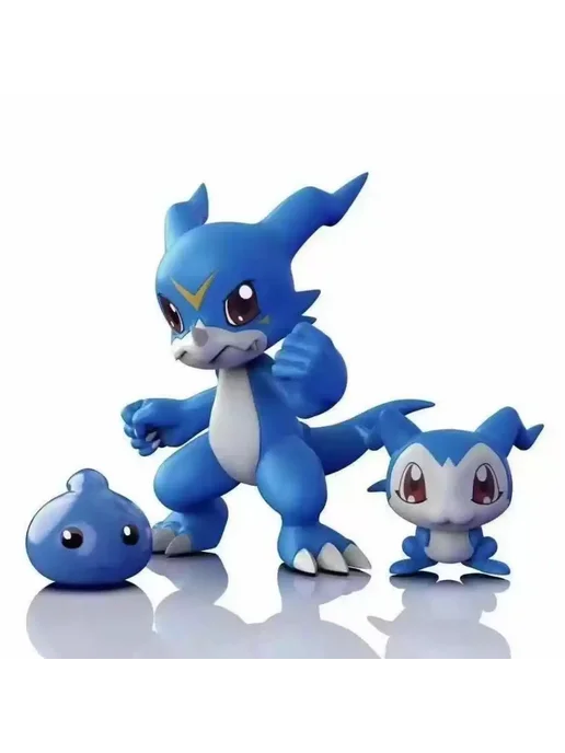 Bandai Фигурки Digimon Adventure V-mon и Gomamon PVC 2-6 см, вариант, фото 2
