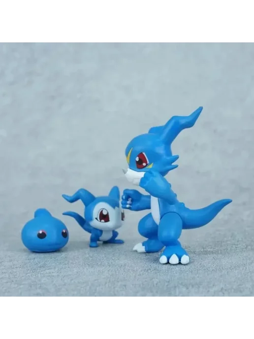 Bandai Фигурки Digimon Adventure V-mon и Gomamon PVC 2-6 см, вариант, фото 5