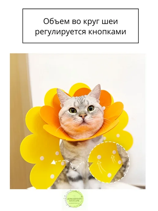 Защитный ветеринарный воротник для кошек и собак мелких S, вариант, фото 2