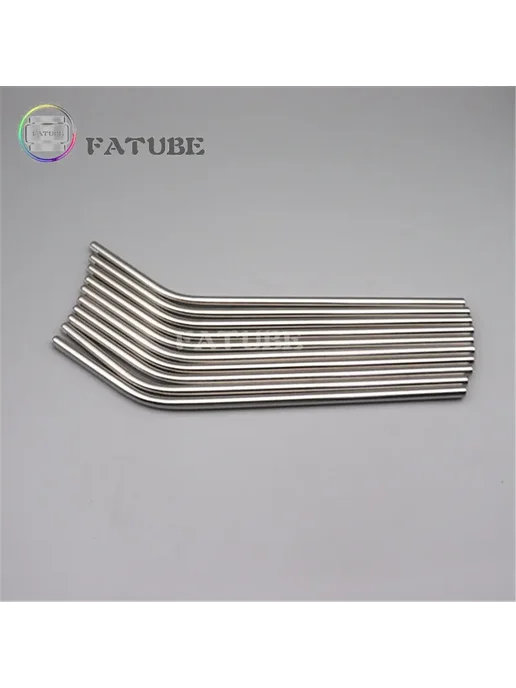 FATUBE 10 шт, соломки из нержавеющей стали изогнутые и пря, 10 шт, фото 4