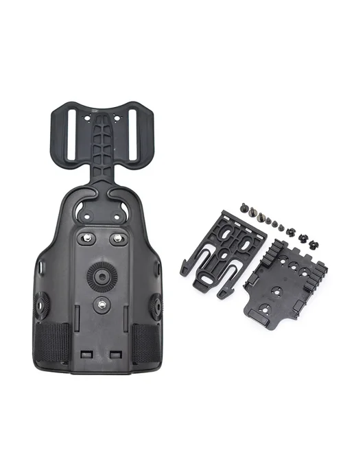 CLUSGO Тактический кобура QLS для Glock 19 22, black set, черный
