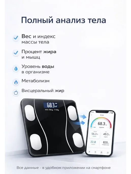 МАР05 Умные весы для анализа состава тела, вариант, фото 2