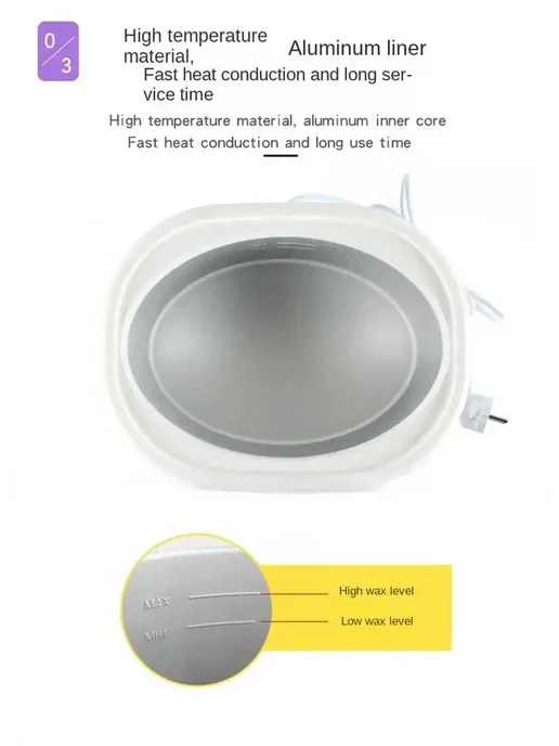 YUNCHi Нагреватель воска 200 Вт White 220V EU Plug, 200 Вт, фото 6