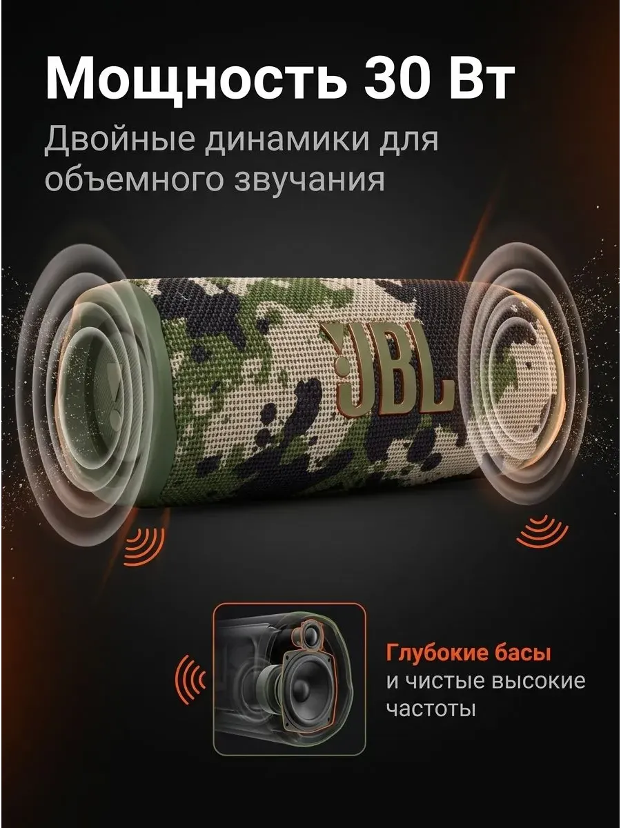 Колонка беспроводная JBL Flip 6 — фото 4