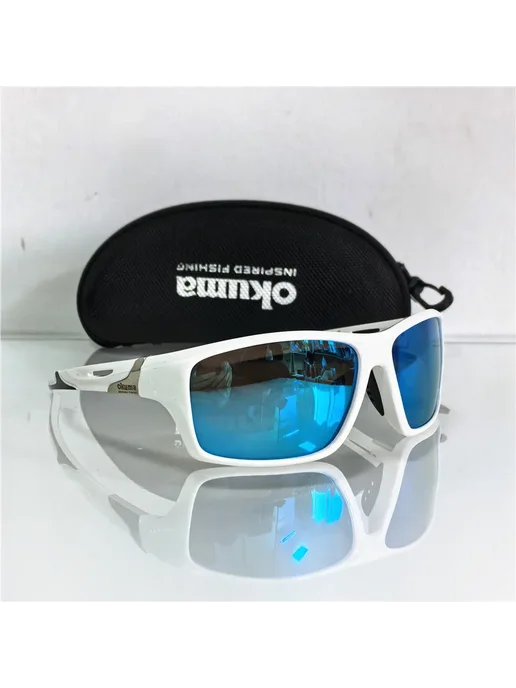 Очки солнцезащитные Okuma White red с коробкой, белый, фото 5