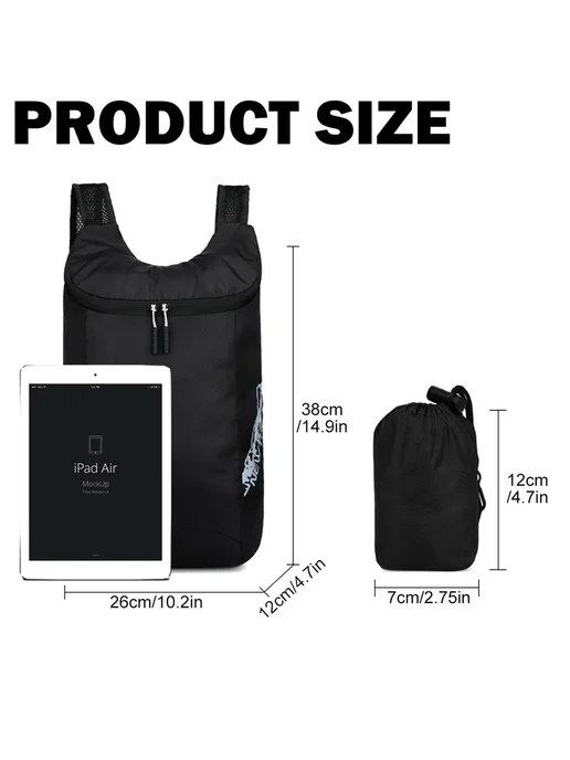XXMXXY Складной водонепроницаемый рюкзак из нейлона Серый, G, серый, фото 3