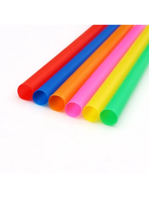 Нет бренда Пластиковые соломинки для коктейлей 100 шт 2 packs Color, 100 шт, фото 5