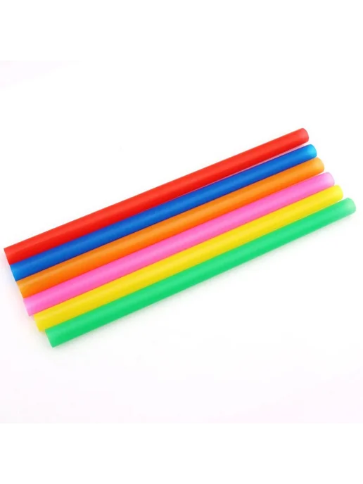 Нет бренда Пластиковые соломинки для коктейлей 100 шт 2 packs Color, 100 шт, фото 7