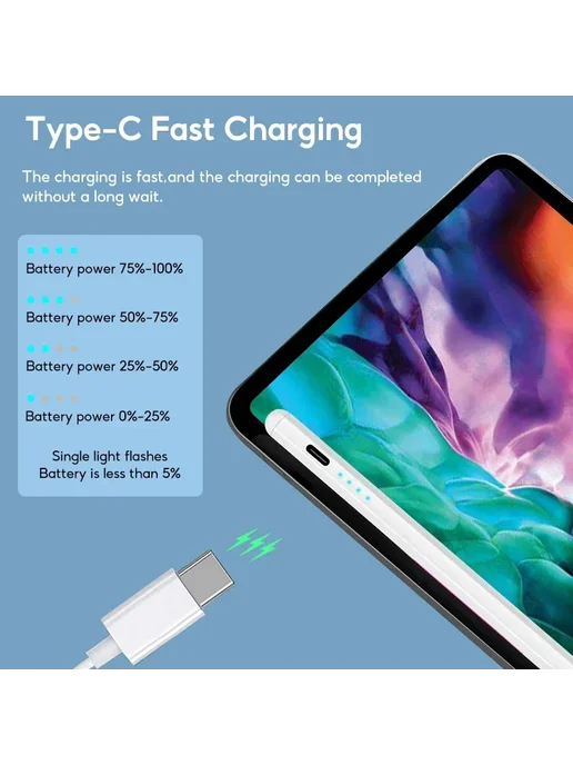 Стилус для iPad Metal БЕЛЫЙ, Белый, белый, фото 5
