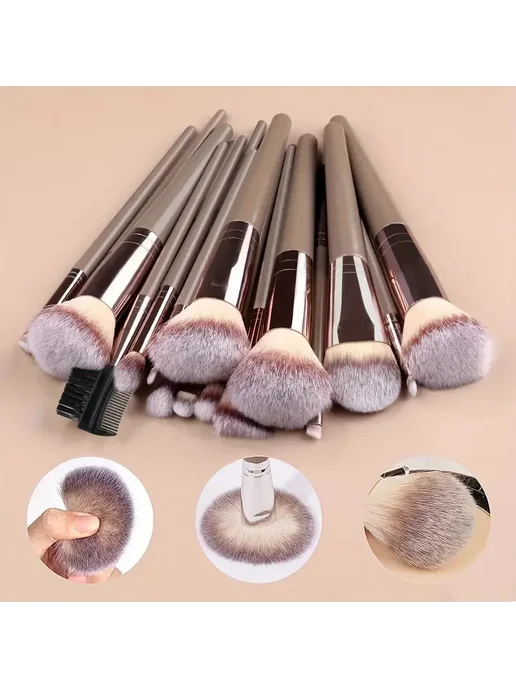 Нет бренда Набор кистей для макияжа 10-20 pcs, 20 шт, фото 4