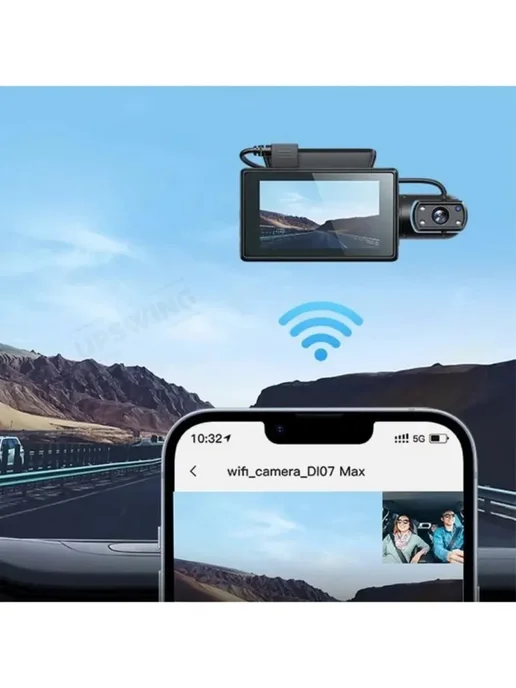 Надежный видеорегистратор с двумя камерами и Wi-Fi, вариант, фото 8