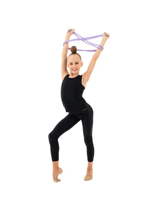 Grace Dance Скакалка для художественной гимнастики утяжеленная 2,5 метра, фиолетовый, фото 4