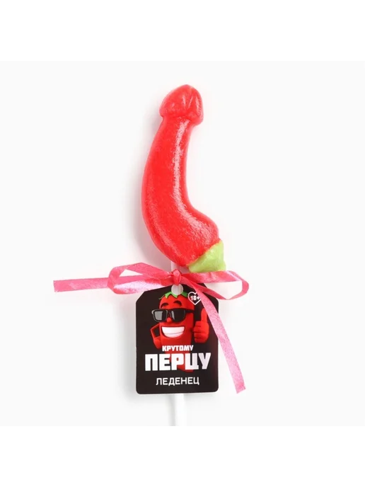 Фабрика страсти Леденец "Крутому перцу", вкус клубника, 18+, вариант, фото 2