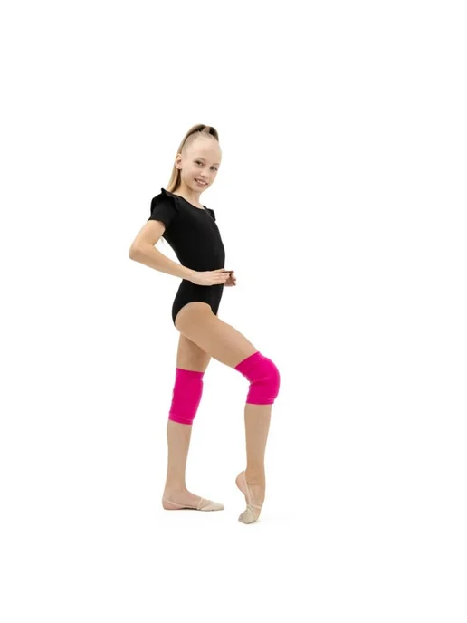 Grace Dance Наколенники гимнастические для детей фуксия размер S, розовый, фото 3