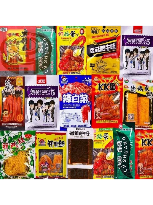 40 штук соевое мясо набор латяо сладкое азиатские снеки к пи, вариант, фото 3
