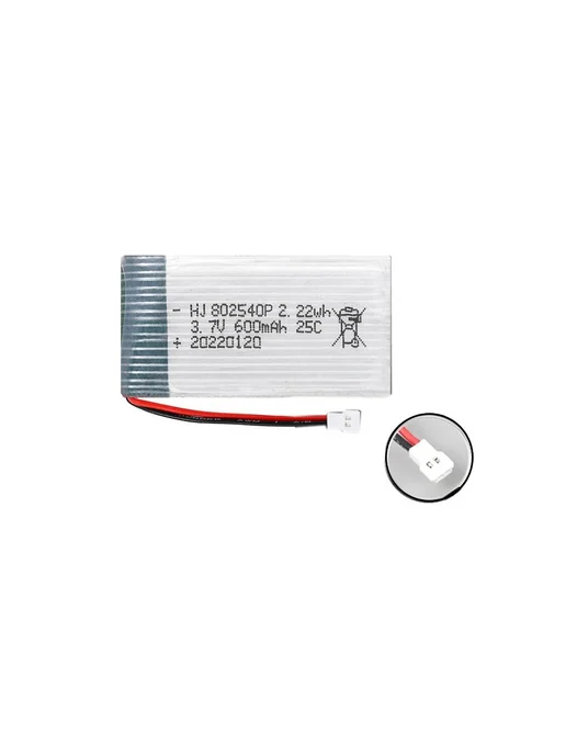 Аккумулятор ABC 600mAh для квадрокоптера SYMA X5SW X5, X5S, 600 мАч, фото 3