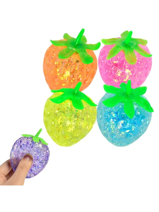 Антистресс игрушка клубника, меняет цвет, 8.5 см, вариант