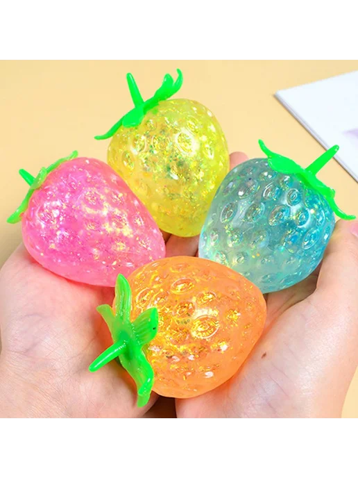 Антистресс игрушка клубника, меняет цвет, 8.5 см, вариант, фото 3