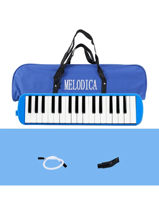Нет бренда Портативная мелодика Melodica B111 для детей Черный, черный, синий