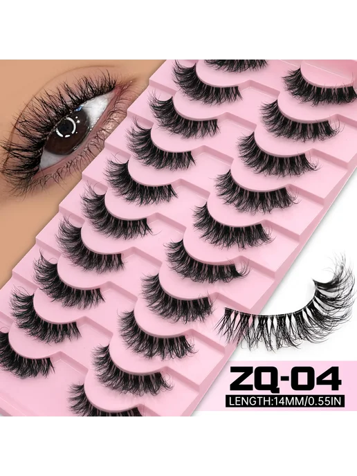 Lasvirey накладные ресницы кошачий глаз 10 Pairs-ZQ04, вариант
