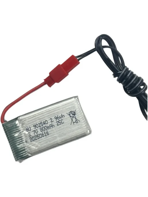 Аккумулятор 3,7 V 800 mAh Li-po разъем JST для квадрокоптеро, 800 мАч, фото 5