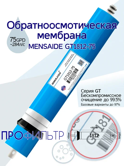 MENSAIDE Обратноосмотическая мембрана GT 1812-75, вариант